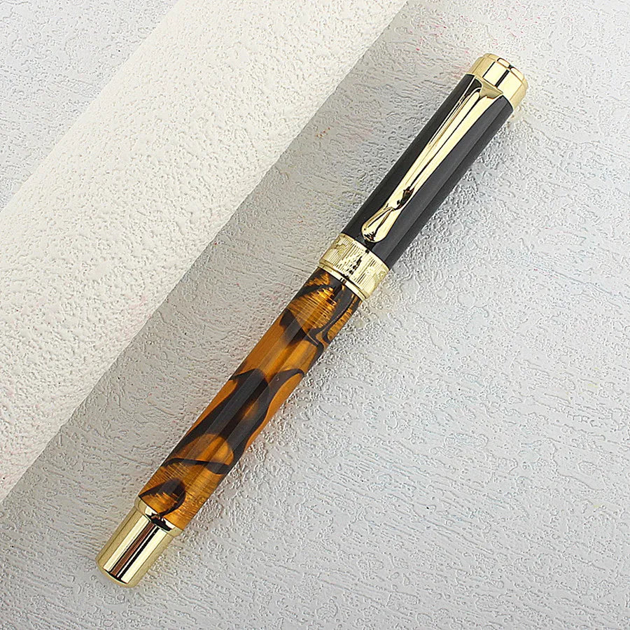 High Quality Ball Acrylic Rollerball Pen Classic Pattern Stationery Office School Supplies Writing Ink Pens