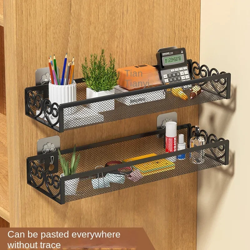 Desk Hanger Iron Multi-layer Shelf File Stationery Window Sill Shelf Storage Blue Potted Plant Rack Office Partition Hanger