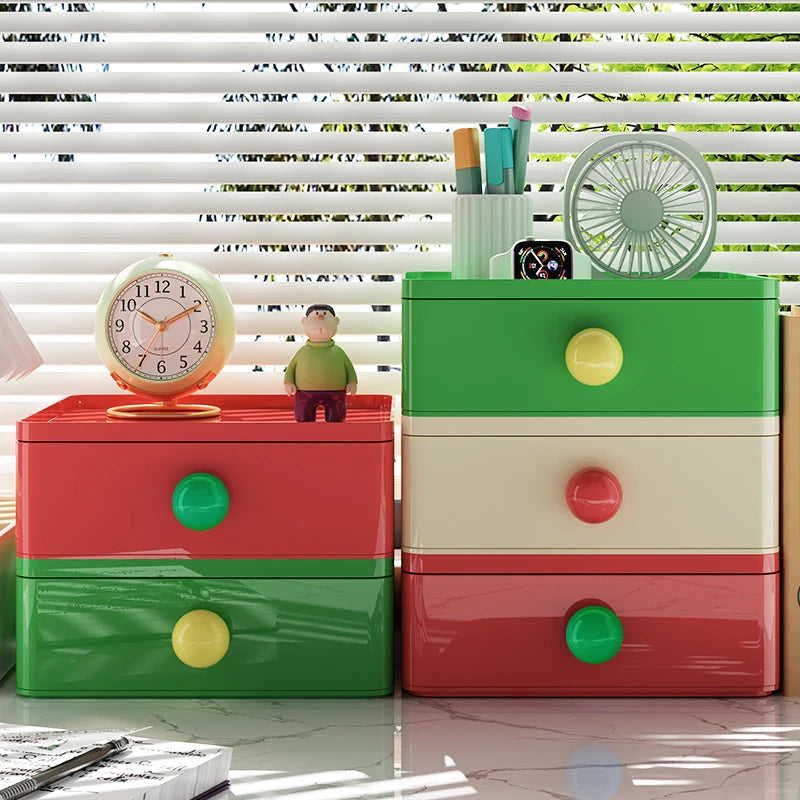Desk Organizer Stackable Desktop Storage Box with Drawer, Desk Drawer Organizer, Storage Drawer, Desk Organizer for Home Office